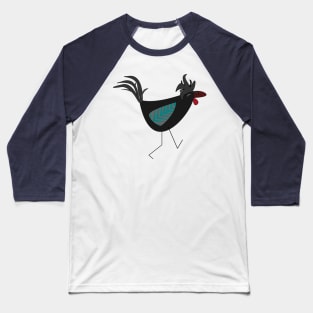 Happy walking chicken Baseball T-Shirt